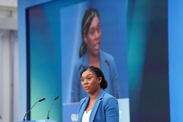 Business Secretary Kemi Badenoch speaking at the Global Investment Summit at Hampton Court Palace (Stefan Rousseau/PA)