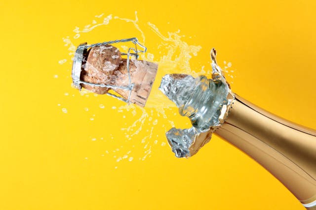 Experts warn over Champagne cork related eye injuries (Alamy/PA)