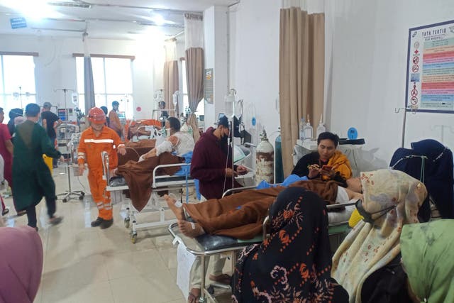 <p>Victims got treatment at Morowali Regional Hospital after an explosion at the nickel smelter furnace owned by Indonesia Tsingshan Stainless Steel (ITSS) in Morowali</p>