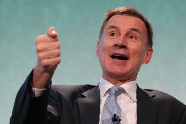<p>Jeremy Hunt speaking at the Resolution Foundation conference</p>
