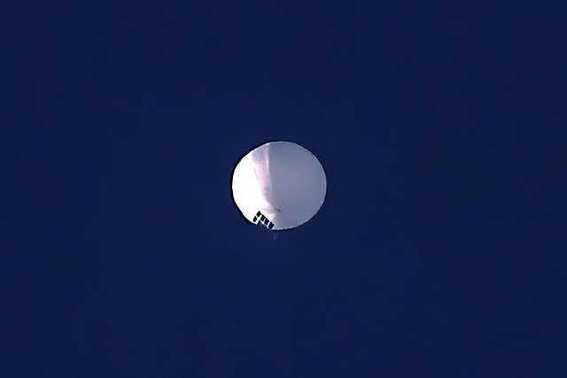 <p>File: A high altitude balloon floats over Billings</p>