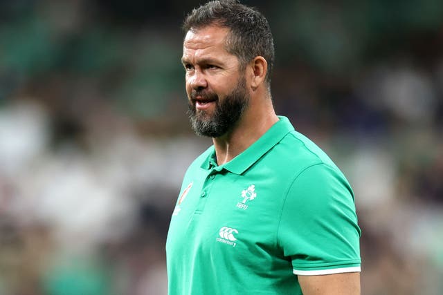 <p>Ireland head coach Andy Farrell has extended his contract </p>