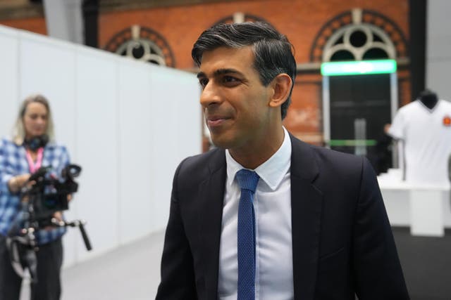 <p>Prime Minister Rishi Sunak will not apologise for cancelling the northern leg of HS2 (PA)</p>