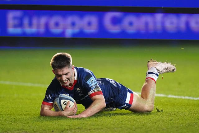 Harry Randall scored two of Bristol’s tries against Gloucester. (Adam Davy/PA)