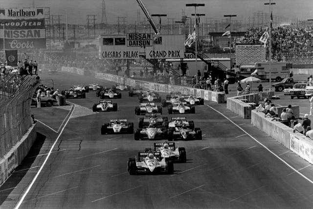 <p>The Caesars Palace Grand Prix took place in the Las Vegas hotel’s parking lot in 1981 and 1982 </p>