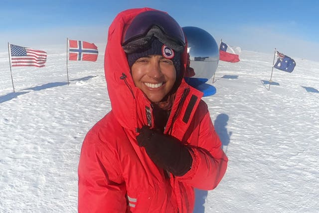 <p>Captain Harpreet ‘Polar Preet’ Chandi covered the 1,130km of Antarctic ice in 31 days, 13 hours and 19 minutes</p>
