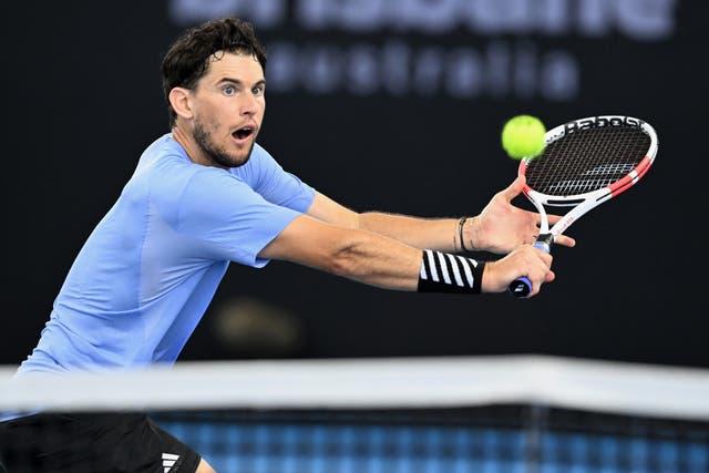 <p>Dominic Thiem saw his match interrupted by a snake in Brisbane </p>