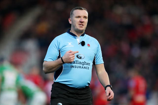 <p>Tom Foley officiated eight games at this year’s Rugby World Cup </p>