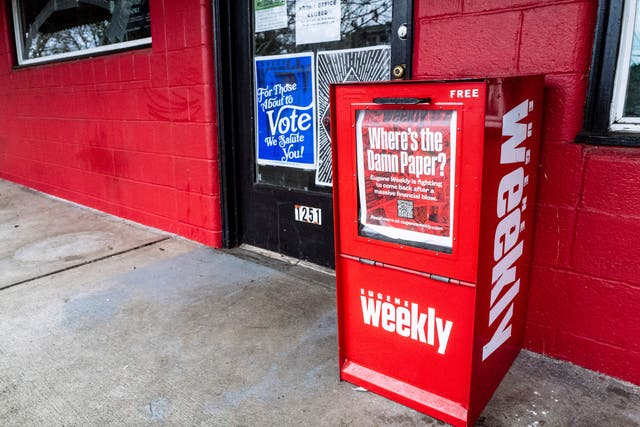 <p>The Eugene Weekly laid off all its staff and halted print production after allegedly discovering an ex-employee embezzled thousands of dollars</p>