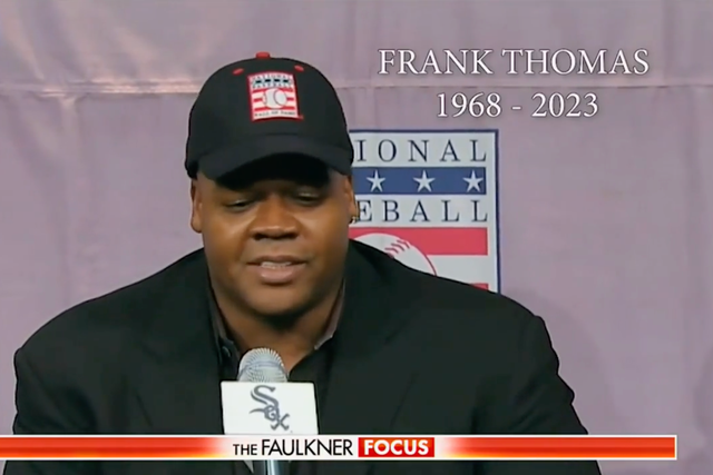 <p>MLB Hall of Famer Frank Thomas was mistakenly identified as having passed away in an In Memoriam segment on Fox News</p>